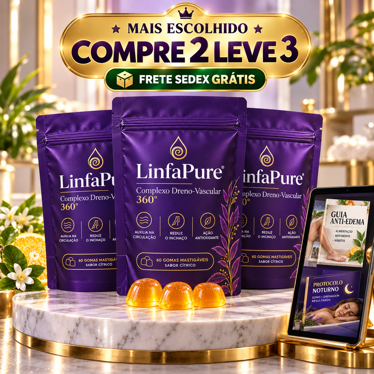 3 pouches LinfaPure®