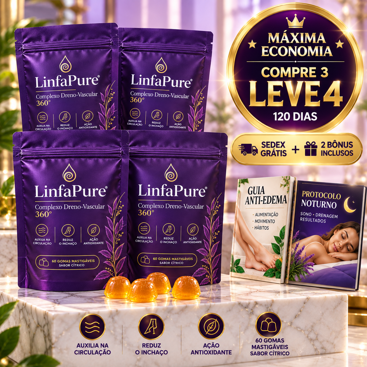 4 pouches LinfaPure®